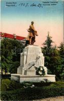1927 Nagyvárad, Oradea; Szacsvay szobor. Sonnenfeld kiadása / statue (EK)