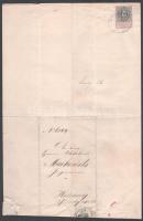 1883 Igazolás Markovits Miklós vasútépítő mérnök alkalmazásáról a bécsi villamosépítő igazgatóságtól...