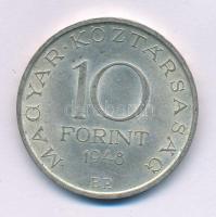 1948. 10Ft Ag "Széchenyi" T:XF patina Adamo EM2