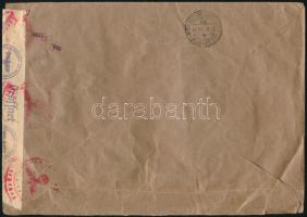 Böhmen und Mähren 1942 Cenzúrázott ajánlott expressz levél Budapestre / Böhmen und Mähren 1942 Censo...