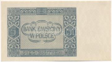 Lengyelország / Német megszállás 1941. 5Zl "AF 1667530" T:UNC,AU / Poland / German Occupat...