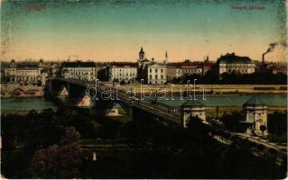 1912 Szeged, látkép a Tisza híddal (fl)