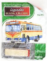 Hino BT51 autóbusz makett, h: 12,5 cm + Legendás buszok a múltból 84. sz. kiadvány, bontatlan csomagolásban