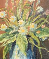 Munkácsy jelzéssel: Csendélet. Olaj, vászon. Dekoratív, sérült fakeretben. 50×40 cm