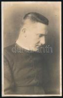 cca 1936-1940 Schwoy Lajos püspök aláírása az őt ábrázoló fotólapon