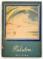 Keresztury Dezső: Balaton. Officina képeskönyvek. Budapest, 1940, Officina, 71 p. Számos fekete-fehér illusztrációval. Kiadói kartonált papírkötés, kissé kopott borítóval, a gerincen apró sérüléssel.