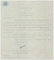 1947 Budapesti Egyetemi Athletikai Club vívószakosztályára való felvételi kérelem