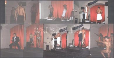 Chippendale műsorról készült amatőr felvételek, 8 db színes fotó, 12,5x8,5 cm