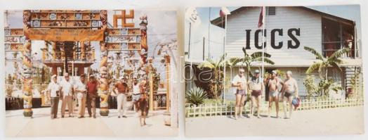 1974 Vietnámi háború ICCS Nemzetközi ellenörző bizottság magyar tagjának sapkája, + 2 db, őket ábráz...