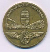 2006. "Magyar Vasút 1846-2006 / 160 éve a haladás szolgálatában MÁV" aranyozott fém emlékérem (40mm) T:AU