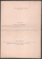 1961 Biró Yvette: A francia film története. Előadások a filmművészetről 10-11. sz. (Gépelt kézirat). Bp., 1961, Művelődésügyi Minisztérium Filmfőigazgatósága, (1)+13 p. Fűzés nélkül, kis lapszéli sérülésekkel.
