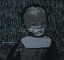 Madácsy István (1965): Velum VII. szitanyomat, papír, jelzett a hátoldalon. 70x70 cm Üvegezett keret...