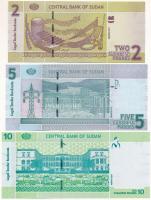 Szudán 2017. 2P + 5P + 10P T:AU
Sudan 2017. 2 Pounds + 5 Pounds + 10 Pounds C:AU
Krause P#71, P#72...