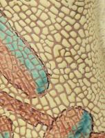 Bod Éva (1924-2004): Madaras tál. Kézzel festett, hólyagos mázas tál. Jelzett d: 22 cm