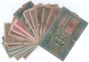 16db-os korona bankjegy tétel, közte 1914. 2K "C" + 1923. 500K T:F,VG