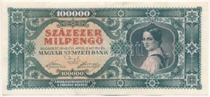 1946. 100.000MP T:F szép papír