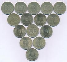 1993. 100Ft Cu-Ni-Zn (7x) + 1994. 100Ft Cu-Ni-Zn (5x) + 1995. 100Ft Cu-Ni-Zn (3x) T:AU-VF