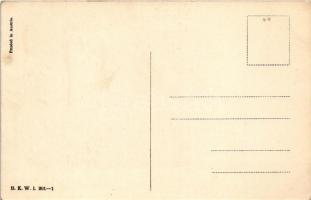 Fashion lady with child art postcard. B.K.W.I. 201-1. s: Mela Koehler (EK)