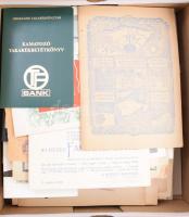 Doboznyi vegyes papírrégiség, irat, nyomtatvány