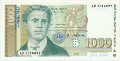 Bulgária 1994. 1000L T:AU Bulgaria 1994. 1000 Leva C:AU