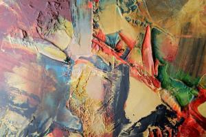 Kiss Elek (1938-1995): Gitárzene. Olaj, farost. Jelezve jobbra lent, hátoldalán Képcsarnok címke. 12...