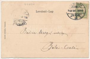 1902 Temesvár, Timisoara; Józsefvárosi pályaudvar, vasútállomás. Uhrmann Henrik kiadása, szecessziós...