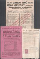 Vegyes hódmezővásárhelyi számla és szórólap