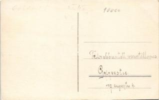 1917 Galanesti (Bukovina, Bucovina, Bukowina); felrobbantott vasútállomás / WWI K.u.K. military, blo...