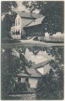 1923 Szigetfalu, Szkulya, Skulya, Sculia; Kassai kastély. Traum Pál kiadása. A képeslap címzettje: Lónyay Ferencné Kende Nadine, miniszteri tanácsos felesége (1871-1955) / castle, villa (EK)