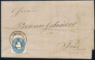 1861 15kr levélen "HOLD.M.VÁSÁRHELY" - Pest