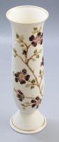 Zsolnay virág mintás váza, kézzel festett, jelzett, hibátlan, m: 27 cm