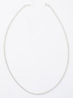 Ezüst (Ag) nyaklánc, jelzett, dobozában, 7,7g, h: 49cm