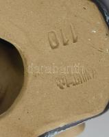 Kínai halász figura, jelzett, m: 13,5 cm