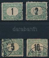 1903 Portó 4 klf bélyeg 11 1/2 fogazással