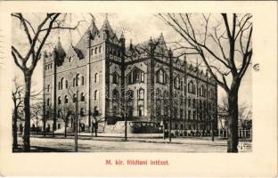 1910 Budapest XIV. Magyar Királyi Földtani Intézet