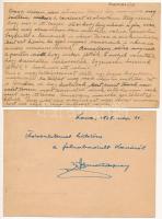 2 db RÉGI reklám képeslap: 1: Gorzó és Társa sorsjegy, 2: Gloria osztálysorsjegy / 2 pre-1945 Hungar...