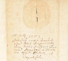 1752.júl. 18. Zólyom (Szlovákia, Zvolen) vármegyegyűlése előtt lefolytatott határvizsgálat a galánth...