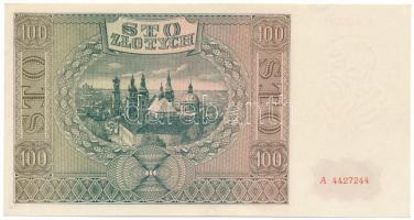 Lengyelország / Német megszállás 1941. 100Zl "A 4427244" T:XF
Poland / German occupation ...