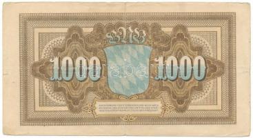 Német Birodalom / Weimari Köztársaság / Bajorország 1922. 1000M "F510212" T:F
German Empi...