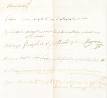 1793. jún. 11. Anton Tierenperger, krajnai egyházkerült dékánjának levele, amely szerint az a császári-királyi hivatal Adelsbergi (Szlovénia, Postonje) körlevélre vonatkozó határozata a papságnak közlésre került. Az iratok átvételét jelölendő, kéri a papokat, hogy a levél hátuljára vezessék fel, ha kézhez kapták az iratokat. Ennek megfelelően a levél hátoldalán szerepelnek azoknak a nevei, akik megkapták és ki is hirdették a határozatot. /   June 1793 11. Letter of Anton Tierenperger, dean of the parish of Krajna, according to which the decision of the Imperial-Royal Office regarding the Adelsberg (Slovenia, Postonje) circular was communicated to the clergy. To mark the receipt of the documents, he asks the priests to put it on the back of the letter let them know when they have received the documents. Accordingly, the names of those who received and announced the decision are listed on the back of the letter.