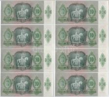 1936. 10P (8x) sorszámkövetők "B 657 049051 - B 657 049058" T:AU
Adamo P9
