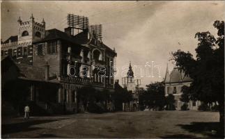 Magyaróvár, Mosonmagyaróvár, posta és távirda, antennák, római katolikus templom. photo