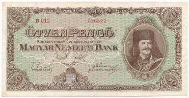 1945. 50P "D 012 026522" T:F Adamo P15