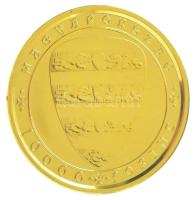 2022. 10.000Ft Au "II. András Aranybullája" kapszulában, tanúsítvánnyal, színes MNB tájéko...