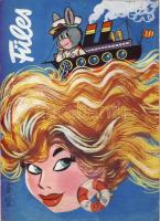 Ruszkay György (1924-1998): Füles címlapterv pasztel-papír, jelzett 21x30 cm