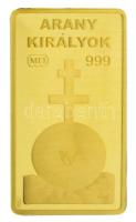Ifj. Szlávics László (1959-) DN "Arany királyok - Szent István" jelzett Au emlékveret kaps...