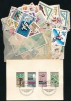 Kb. 200 db magyar és külföldi bélyeg tasakban ömlesztve
