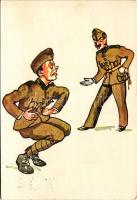 1935 Katonai művészlap. Bruck Mihály kiadása / Hungarian military art postcard (EK)