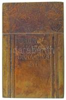 Berán Lajos (1882-1943) ~1920. "Ferencz Városi Torna Club (Ferencváros, FTC, Fradi)" bronz...