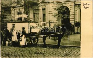 Berlin, Berliner Typen. Klingel Bolle / milk delivery wagon